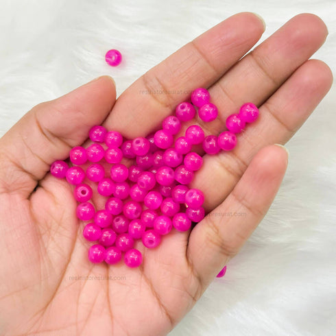 Magenta Pink Rakhi Beads